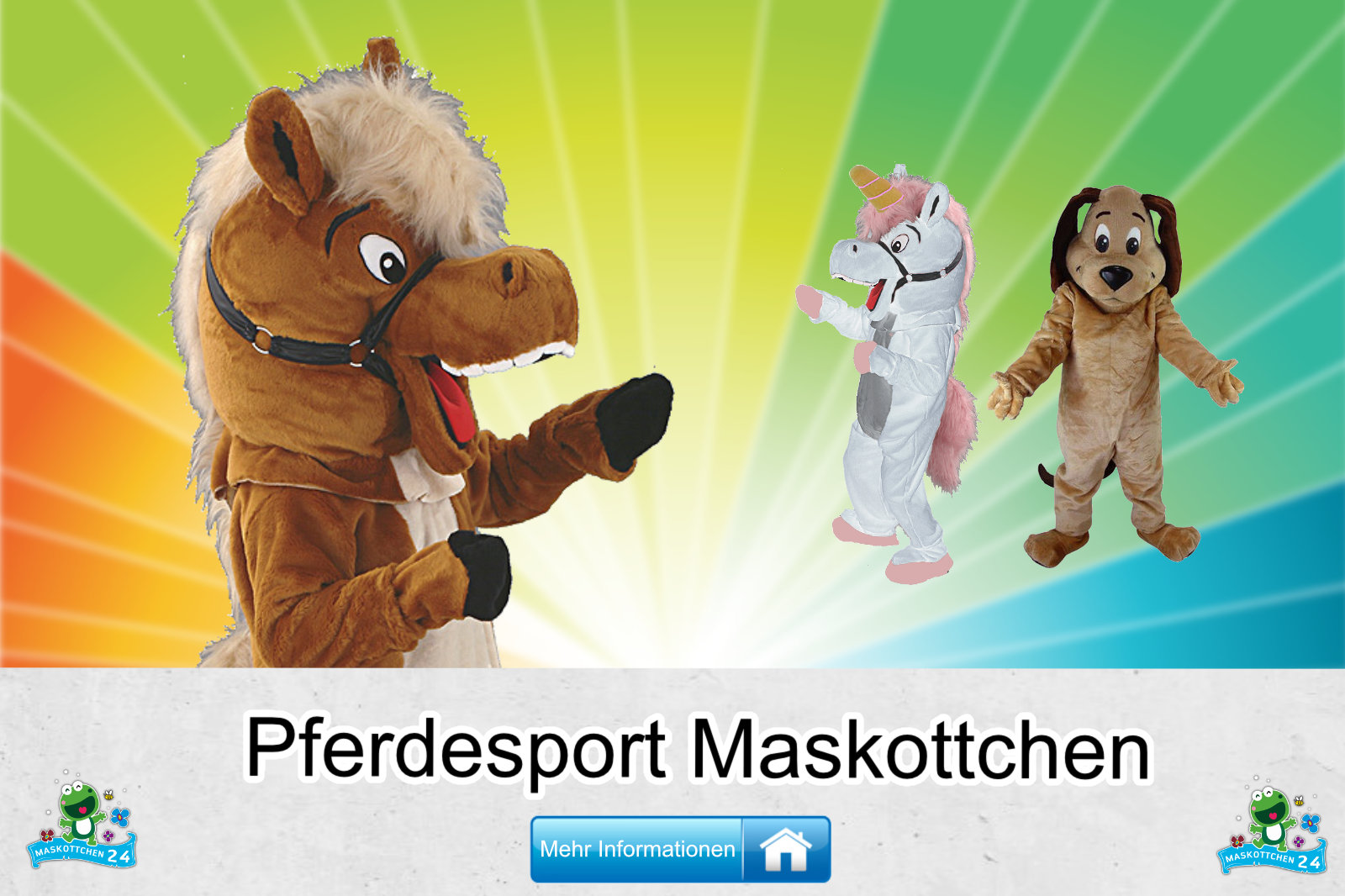 Pferdesport-Kostueme-Maskottchen-Karneval-Produktion-Lauffiguren